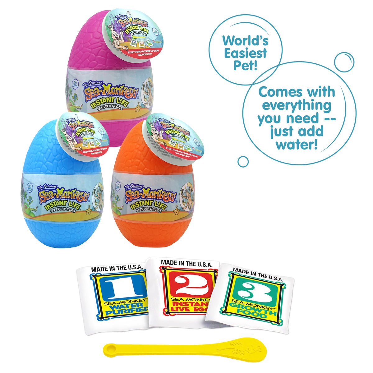SEA-MONKEYS INSTANT LIFE MYSTERY EGGS - US 8329