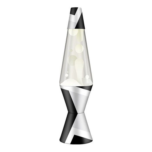 14.5″ LAVA LAMP POLYGONAL WHITE TONE - US 6197