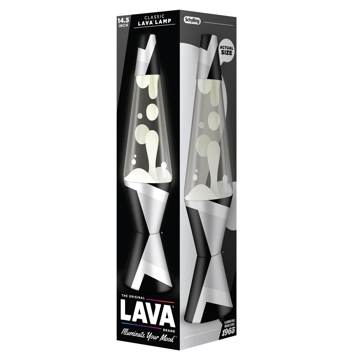14.5″ LAVA LAMP POLYGONAL WHITE TONE - US 6197