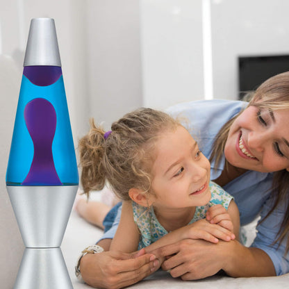 14.5″ LAVA LAMP – PURPLE/BLUE/SILVER - US 3648