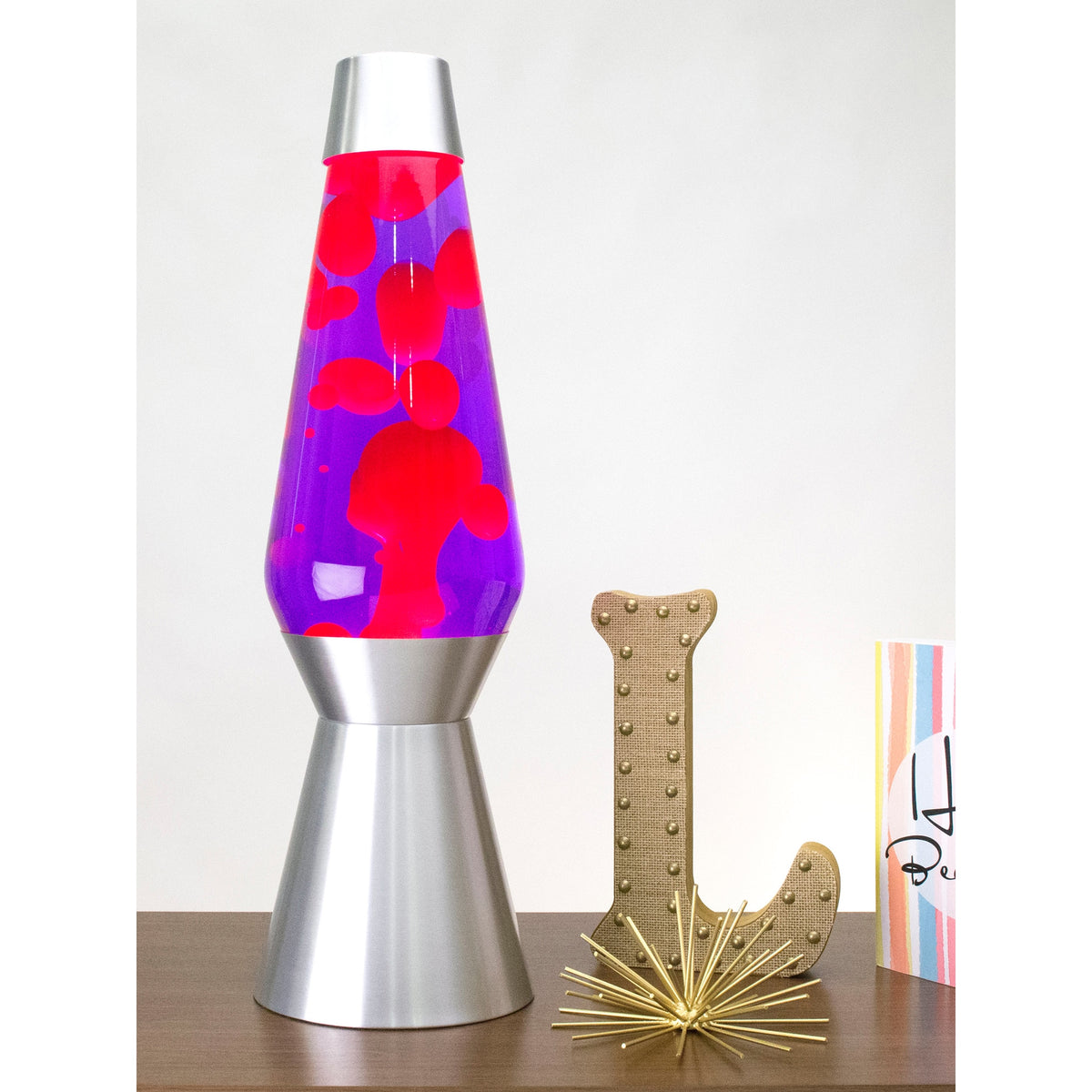 27″ LAVA LAMP GRANDE – PINK/PURPLE/SILVER - US 6959